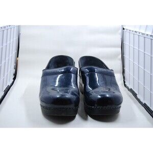 Dansko Womens Clogs  EU 38 US 7.5-8 Blue Patent Leather Comfortable